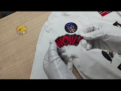 Skull Custom Embroidered Letter Patches With Merrow Border Adhesive Backing