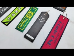 Promotion Gift OEM Custom Logo Keychain ,  Embroidered Keychain Tag