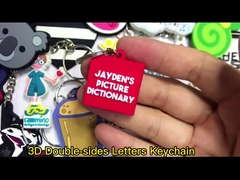 Soft 3D PVC Key Chains Customized Cartoon Key Ring