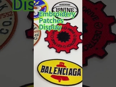 Green Skull Custom Embroidery Patches Merrow Border Iron On Embroidered Patches