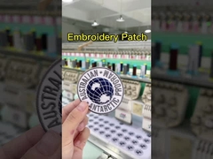 Custom Embroidered Hat Patches Paper Backing Iron On Embroidery Patches For Clothes