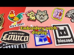 Wholesale Custom Washable Decorative Iron On Patches Merrow Border For Jeans