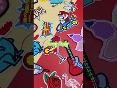 Wholesale Custom Washable Decorative Iron On Patches Merrow Border For Jeans