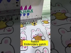 OEM Custom Iron On Embroidery Patch Merrow Border Letter Patch