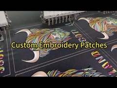 Animal Embroidered Iron On Clothing Patches 5 - 8cm Pandone Color For Garment