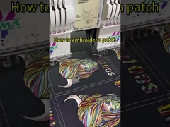 Self Adhesive Iron On Embroidered Patches Custom Security Uniform Patches