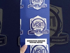 Custom Logo Iron On Embroidered Patch Self Adhesive Clothing Embroidery Patches