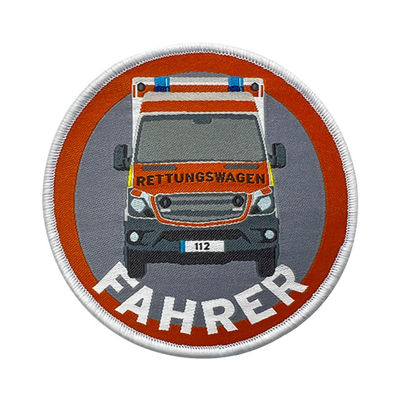 Ambulance Rescue Custom Shirt Patches Washable pantone color For Shirts Cloth
