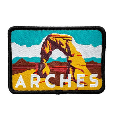 6 Colors Custom Jean Patches Natural Creative Brand Name Sew On Woven Patches