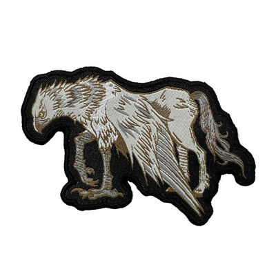 Custom Animal Details Woven Logo Patch Self Adhesive Backing Embroidery Patches