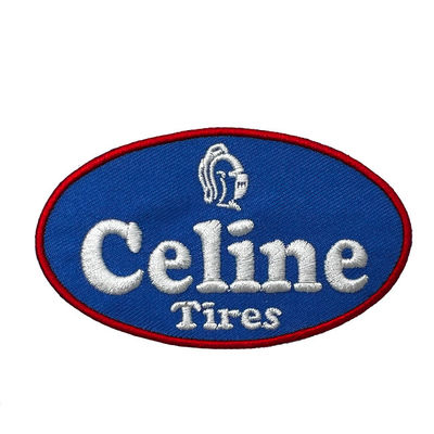 Clothing Custom Uniform Patches Polyester Yarn Iron On Embroidery Patches