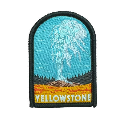 Wholesale Souvenir Custom Back Patches Iron On Woven Patches For Clothes