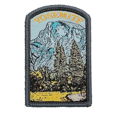 Iron On Backing Woven Patches Custom Jacket Patches With Merrowed Border