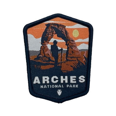 Natural Serials Park Design Custom Woven Patches Iron On/Sew On For Clothing / Bags