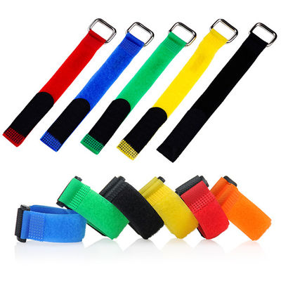 Reusable Hook And Loop Straps Colored Velcro Cable Ties Sample Available