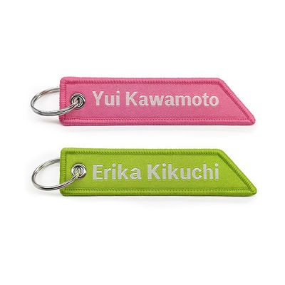 Affordable Custom Woven Keychain , OEM Woven Key Tag For Promotion