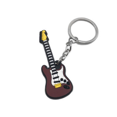 Fashionable PVC Key Chains PMS Color Polyvinyl Material With One Both Sides Embossed Logo