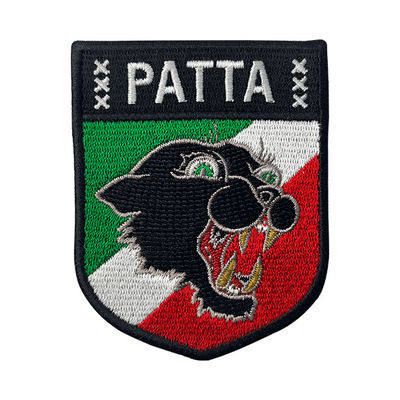 Custom Fabric Embroidered Patch Badges Sew On Animal Clothing Woven Patches