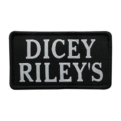 Customized Woven Letter Patches Iron On Hot Melt Sew On Cloth Embroidery Fabric Patches