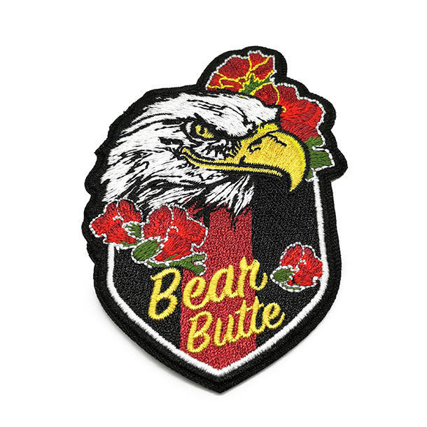 Washable Brand Name Patches , Embroidered Brand Logo Iron On Patches