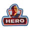 Free Shape Hero Embroidered Velcro Patches Durable Iron On Patches For Hats