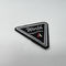 Custom Design Triangle Embroidery Patches Urban Sports Logo Iron On Woven Patches