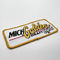 Rectangle Brand Logo Custom Embroidery Patch With Reusable Twill Fabric