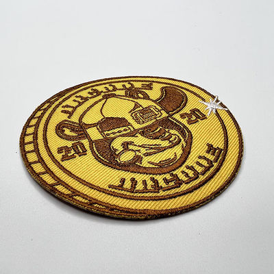Special Border Custom Picture Iron On Embroidery Patch Twill Fabric With National Letters