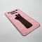 Pink Rectangle Carton Iron On Embroidery Patch Merrow Border Custom Letters