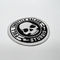 Skull Custom Embroidered Letter Patches With Merrow Border Adhesive Backing