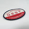 Team Name Woven Badges Hook And Loop Backing Embroidered Company Logo Patches