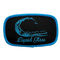 Custom Brand Name Logo Patches Iron On Patches With Blue Merrowed Border