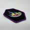 Custom Eyes Logo Velcro Backing Embroidered Patches Clothing Washable Woven Patches