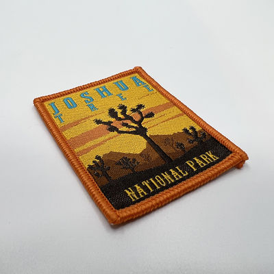 Natural Park Pandone Color Iron On Patches Custom Woven Patches For Clothing