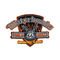 Leather Custom Embroidered Patches Merrow Border For Clothing