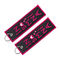 Overlock Border Embroidered Key Chains Promotional Jet Tag Keychains