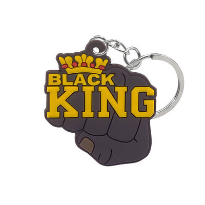 Decorative Personalized Rubber Keychain , OEM Promotional PVC Rubber Key Chain