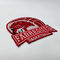 Pantone Twill Sewing Embroidered Patches Iron On Badge Dry Cleanable PMS