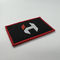 Red Merrow Border Iron On Embroidery Patch Waterproof Hot Melt Woven Patches
