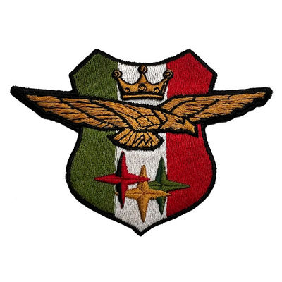 Iron On Clothing Embroidery Patches Twill Fabric National Custom Flag Logo