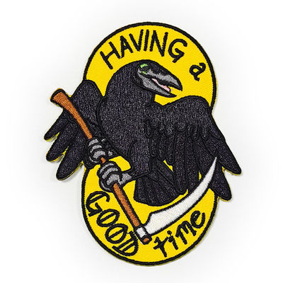 Washable Iron On Embroidered Patches Custom Motorcycle Vest Patches For Leather Vests
