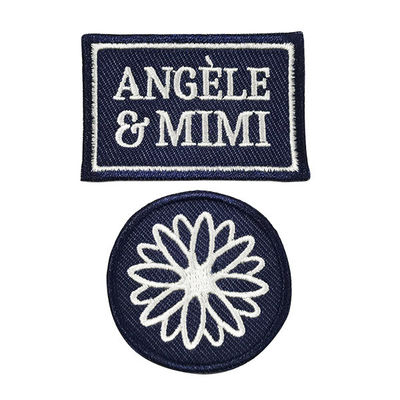 PMS Heat Press Embroidered Patches Washable Polyester Threads